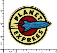 20 Pcs Embroidered Iron on patches Planet Expreses Space Shuttle 84x76mm AP061eP