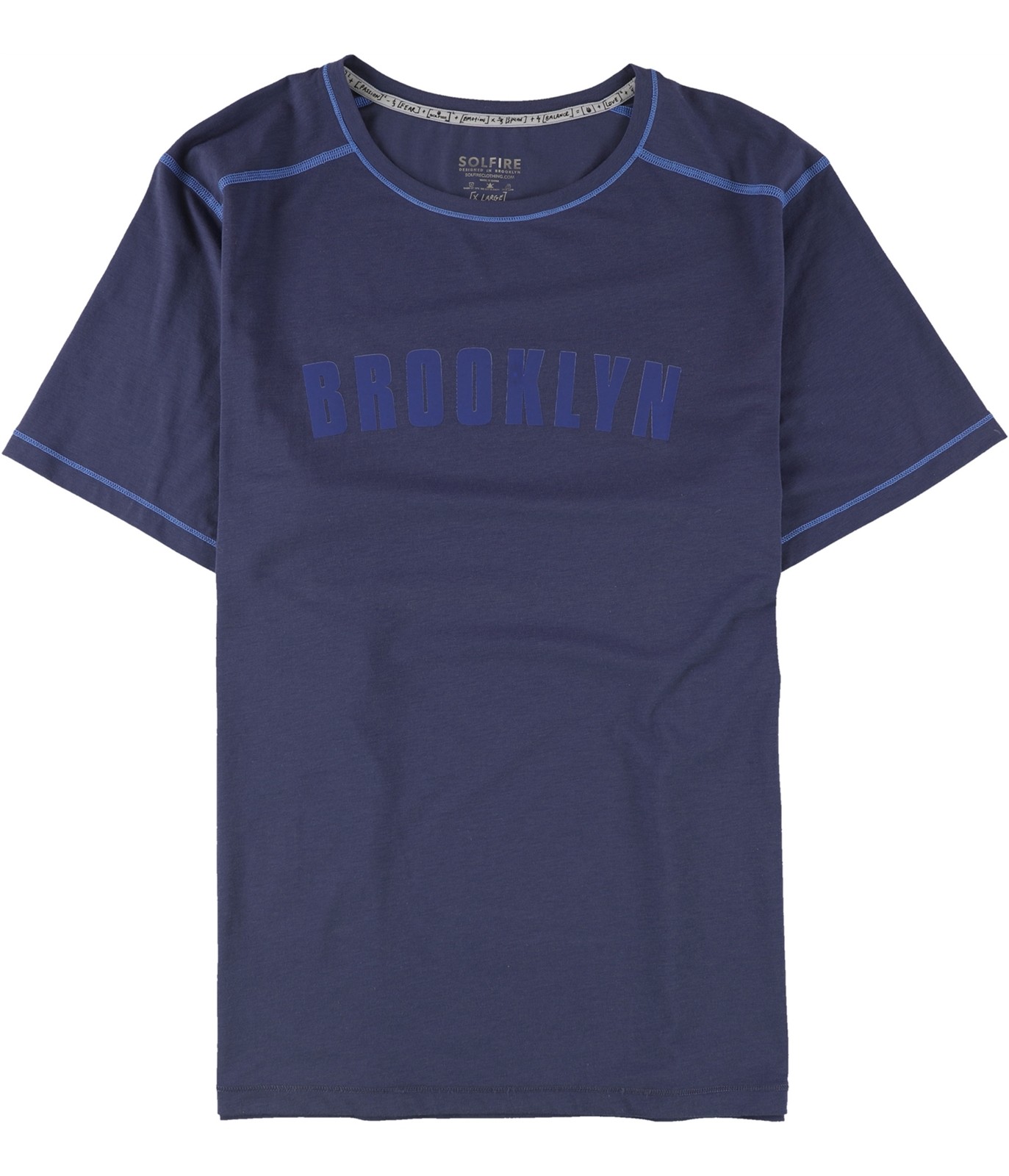 Мужская футболка SOLFIRE Brooklyn Tech с графическим рисунком темно-синий XL 5290₽
