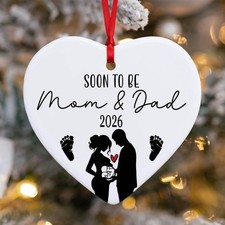 Expecting Baby Ornament 2026 - Pregnancy Announcement for Husband, Wife  Fam...