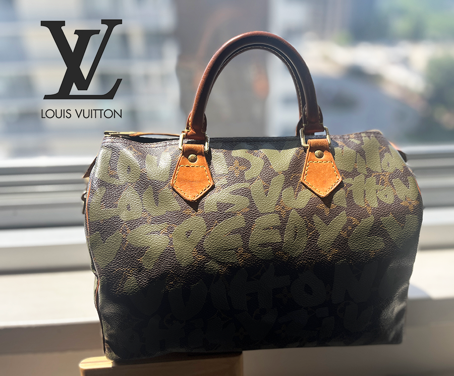 Limited Edition Louis Vuitton Speedy 30 Graffiti Bag, Rare Color