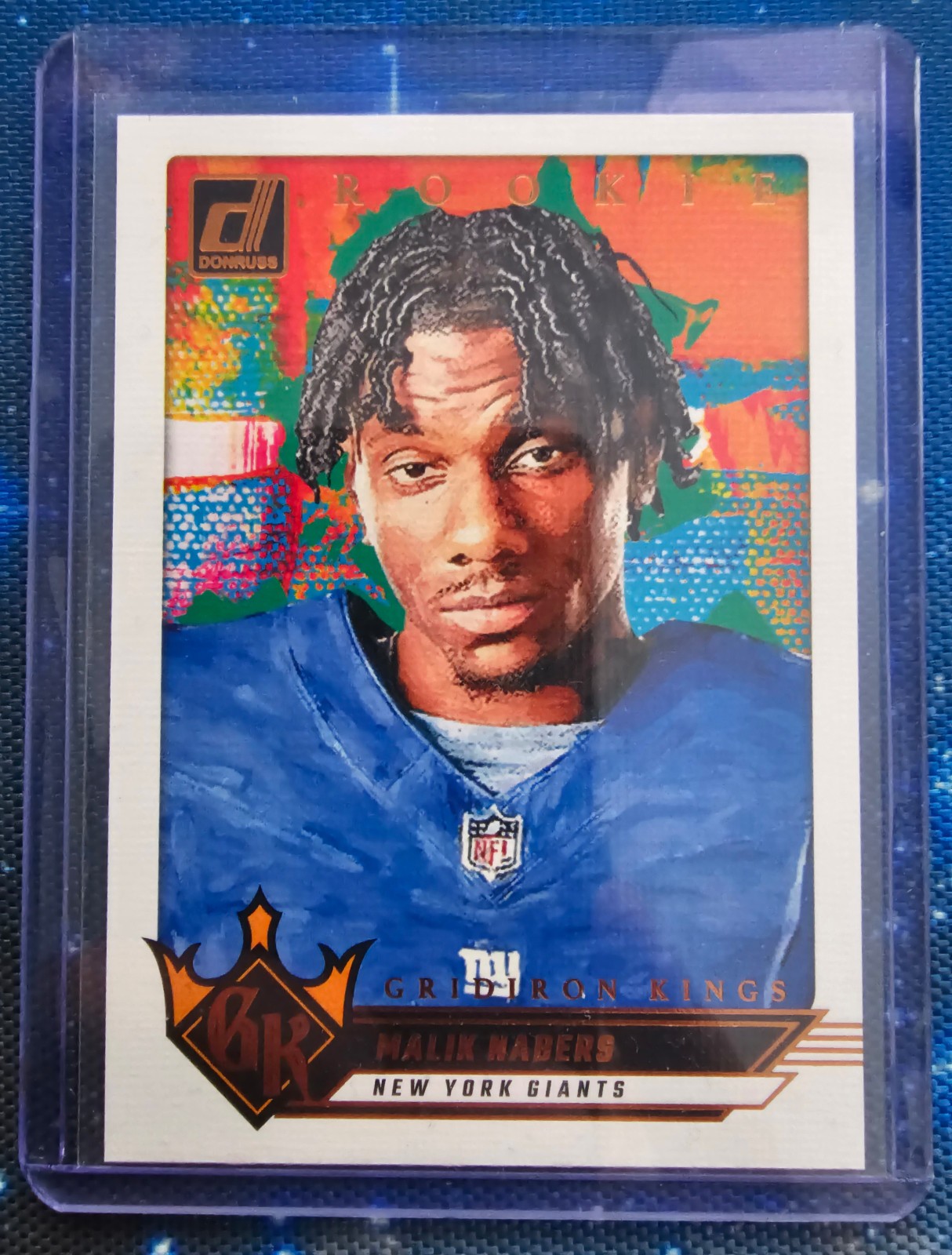 2024 Panini Donruss #11 Gridiron Kings Malik Nabers New York Giants Rookie Card