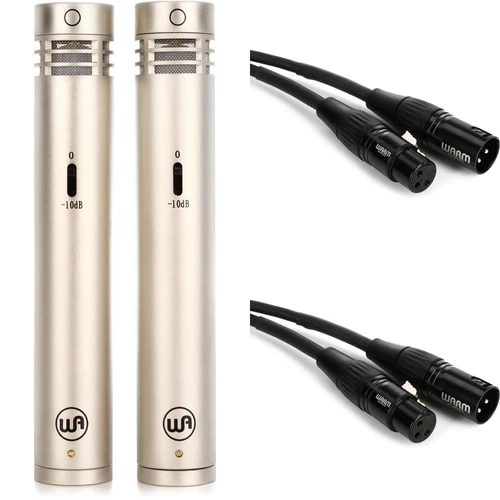 Warm Audio WA-84 Multi-pattern Stereo Package with Stands and Cables - Nickel