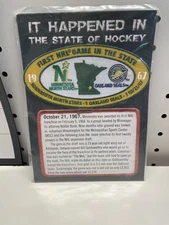 MINNESOTA WILD NORTH STARS OAKLAND SEALS “First NHL Game In State” PATCH