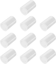 35mm Caliber Plastic Film Canisters with Caps -10pc clear 