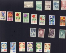 ROMANIA 1964 MINT MNH SETS 1623-1630, 1649-1653, 1654-1659, 1673-1676