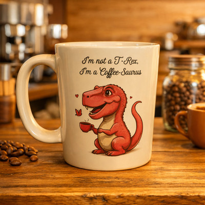 11 Unzen Becher - I'm Not a Tea-Rex, I'm a Coffee a Saurus