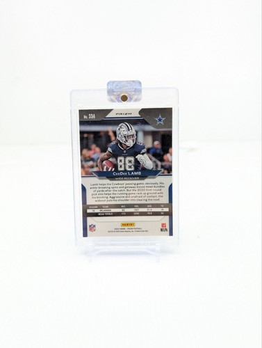 2020 Panini Prizm Rookie CeeDee Lamb #334 Rosso Bianco e Blu Prizm RC - Foto 2 di 2