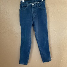 Jordache Vintage Cowgirl Pocketless Back Jeans Size 8 Straight Fit