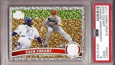 2011 Topps Update Diamond Anniversary #US247 Zack Cozart RC graded PSA 9 Mint