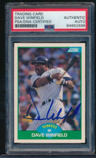 1989 Score #50 Dave Winfield signed auto autograph PSA/DNA dead centered HOF