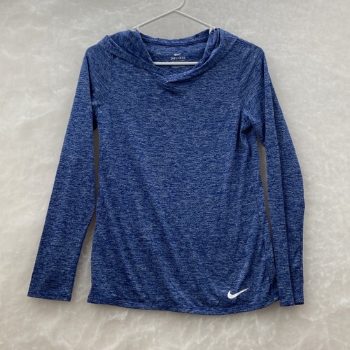 Nike Womens Blue Dri Fit Long Sleeve 