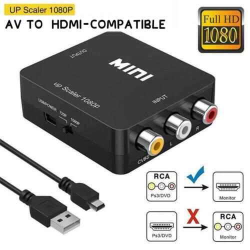 AV zu HDMI 1080P RCA CVBS Video Audio Composite Converter Mini Adapter HDTV/DVD - Bild 13 von 20