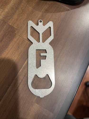 F Bomb bottle opener Great Gift for Man Cave Bar Collector Hmmwv Jeep coca cola - Picture 6 of 9