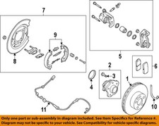 NISSAN OEM 07-18 Altima Rear Suspension Brake Components-Rotor 43206JA00B