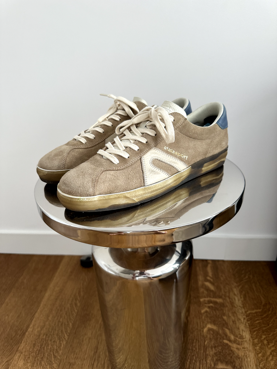 Atlas Sport Star Suede Beige (Size 44, US 10)