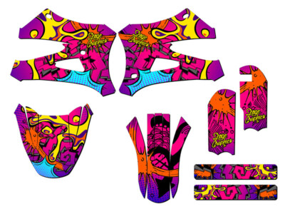 10-20 KING / FWE CX 50 ZANY Pink Senge Graphics Kit Compatible with Cobra