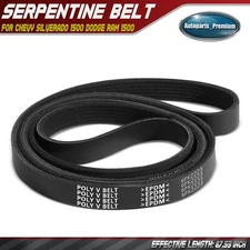 87.53" Serpentine Belt for Chevy Silverado 1500 Dodge Ram 1500 Durango Cadillac