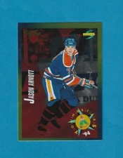 1994-95 Score GOLD LINE parallel # 254 Jason Arnott EDMONTON OILERS