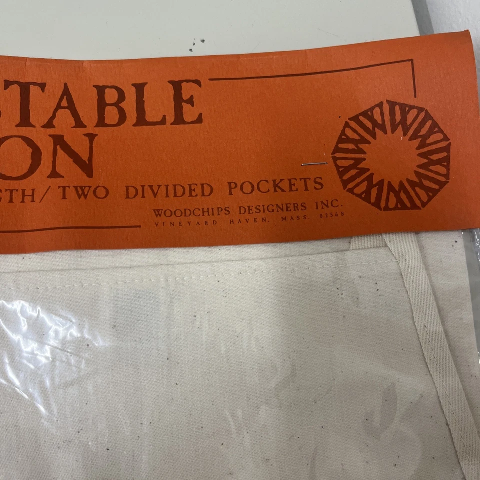 1981 VTG NOS CHINESE COOKING APRON Woodchips Designers Inc Vineyard Haven Mass - Image 3 of 4