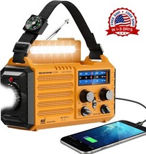 Radio de alerta meteorol gica AM/FM/SW NOAA de emergencia con energ a solar