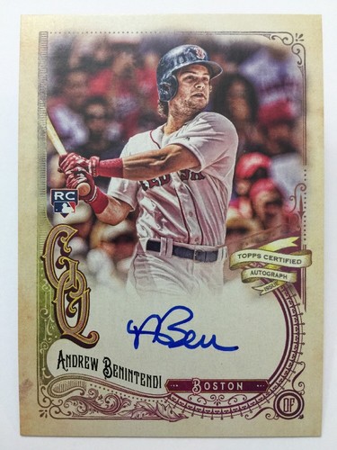 Andrew Benintendi AUTOGRAPH 2017 Topps Gypsy Queen Baseball Auto Red Sox RC - Picture 1 of 2