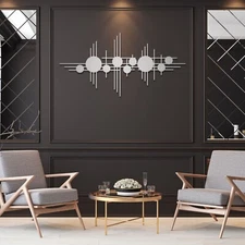 Modern Luxury Style Metal Wall Art, Unique Metal Wall Decor, Abstract Metal Art