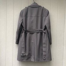 Vintage Schwarz Passau German  Overcoat Jacket Removable Liner Army Gray Size LG