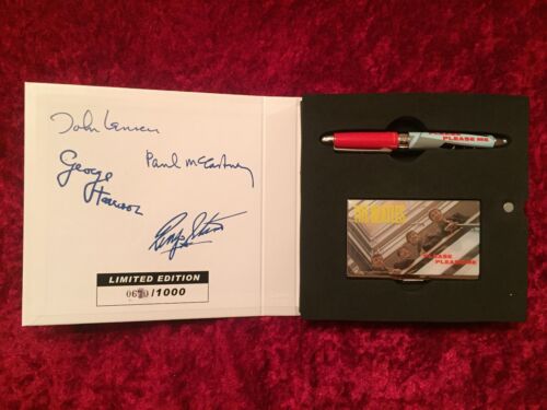 THE BEATLES Limited Edition Tintenroller & Kartenetui Set NEU! Please Please Me - Bild 7 von 11