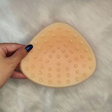 Singel Pcs Silicone Breast Pad,Skin,Wave Point,Concave Base Triangle,Mastectomy