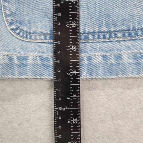 Gap Men’s Size XL Relaxed Denim Chore Jacket Light Wash Indigo Beige Collar NWT - Picture 3 of 11