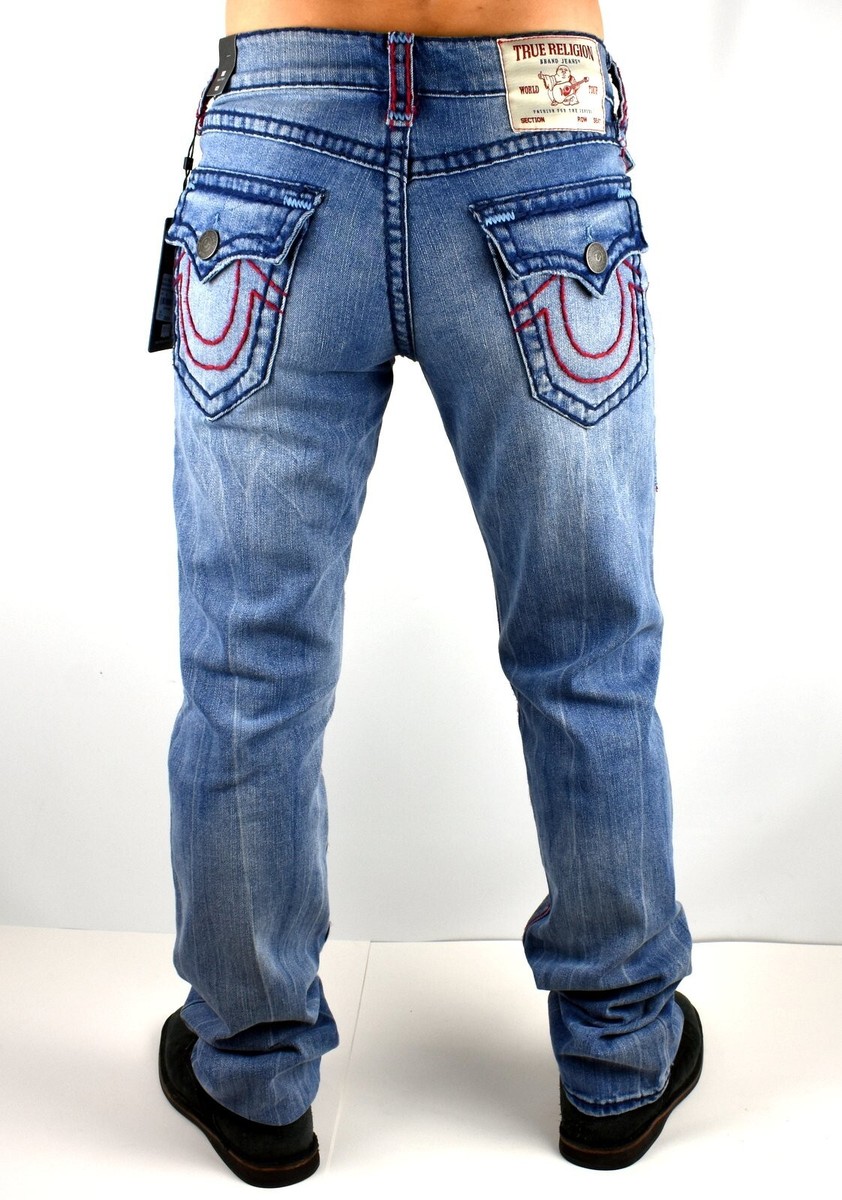 True Religion Men's Ricky Super T Relaxed Straight Jeans - 107507