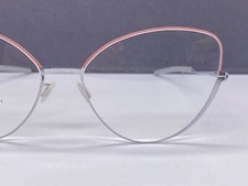 Ic! Berlin Eyeglasses Frames woman Pink Rosa Silver Cat Eye Big Bise Sillenpink