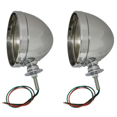 Empi 9307-7 Chrome 7'' Headlight Housing Vw Bug, Baja Bug, Dune Buggy Manx, Pair
