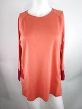 Smartwool Women Mountain Bike 3/4 Sleeve Jersey Terracotta Medium 02743-P45