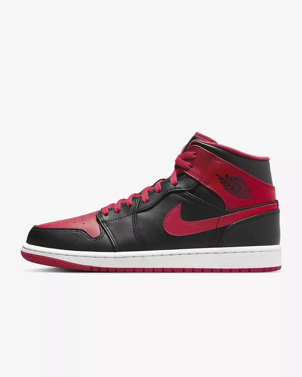 Air Jordan 1 Mid black red 2023 new