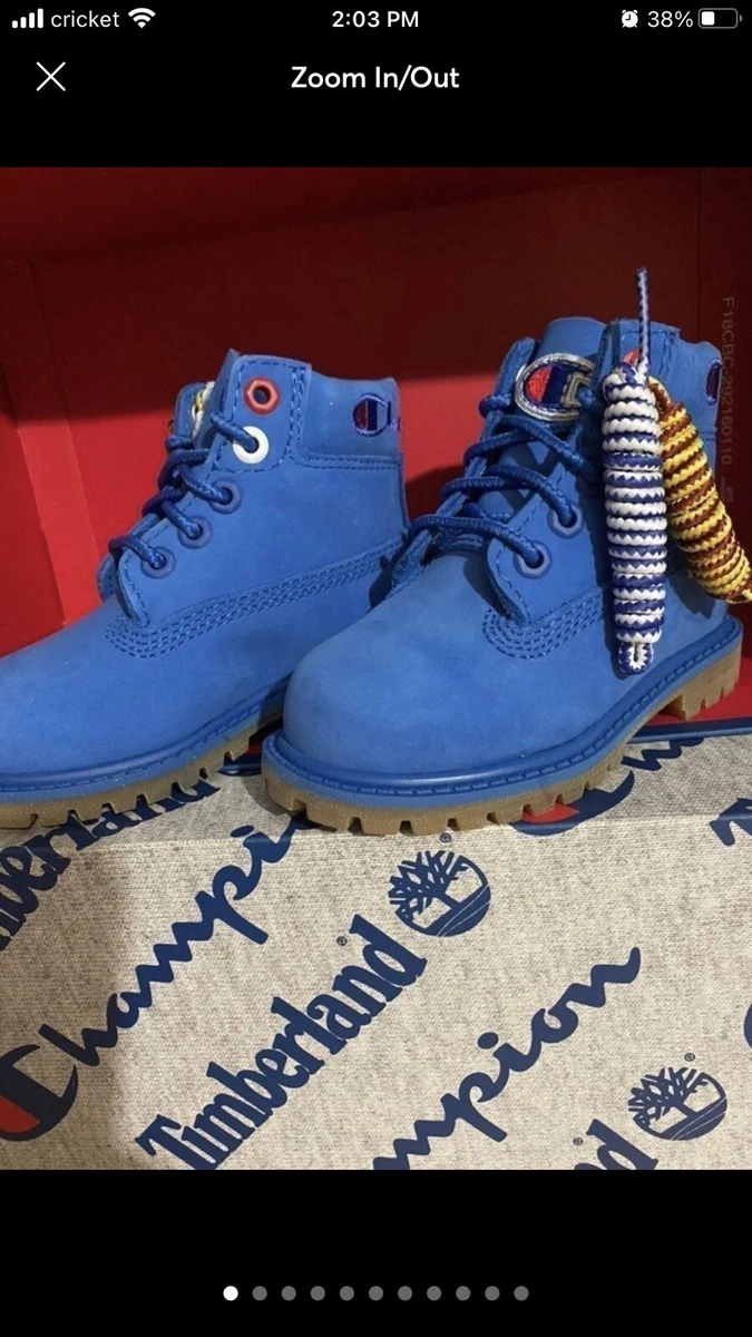 Blue timberlands clearance toddler