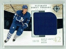 09-10 UD Upper Deck Ultimate Debut Threads  Tyler Bozak  /35  Rookie  Patch