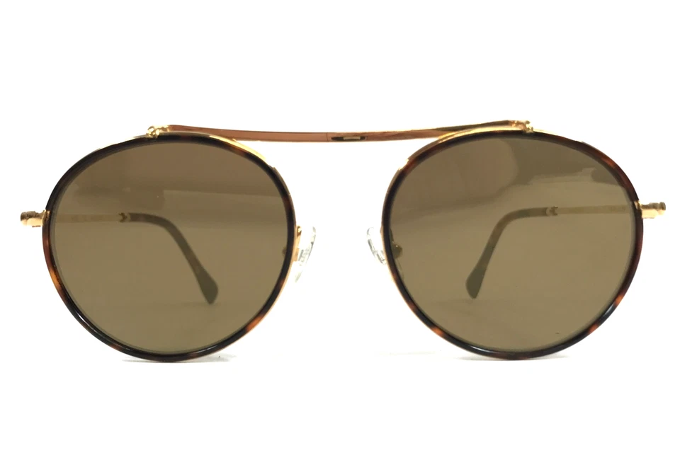 Gafas de sol Henry Jullien YALE C56P02 chapadas en oro tortuga con lentes marrón oscuro Foto 2 de 4