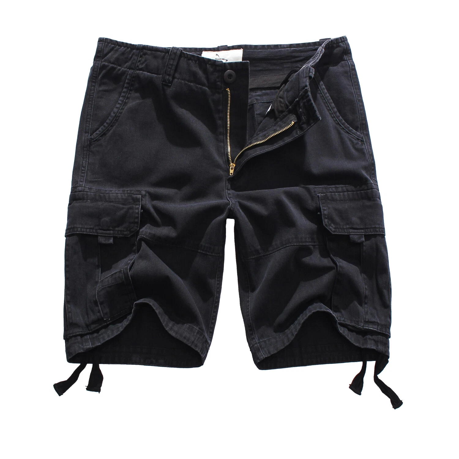 FOX JEANS Men's Elton Casual Black Cargo Work Shorts SIZE 32-44
