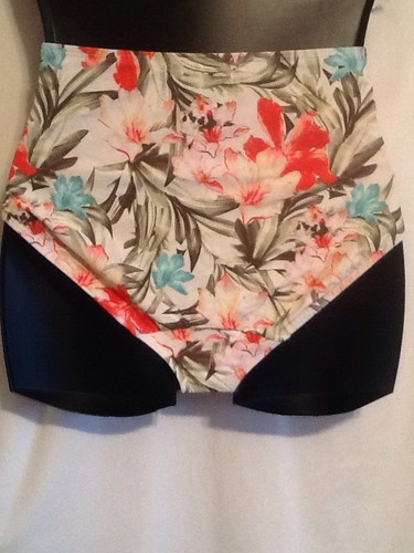 Cacique Swim Suit Bottom Hipster Lane Bryant Exotic Tropical Floral Sz 26 - 28 - Picture 8 of 11