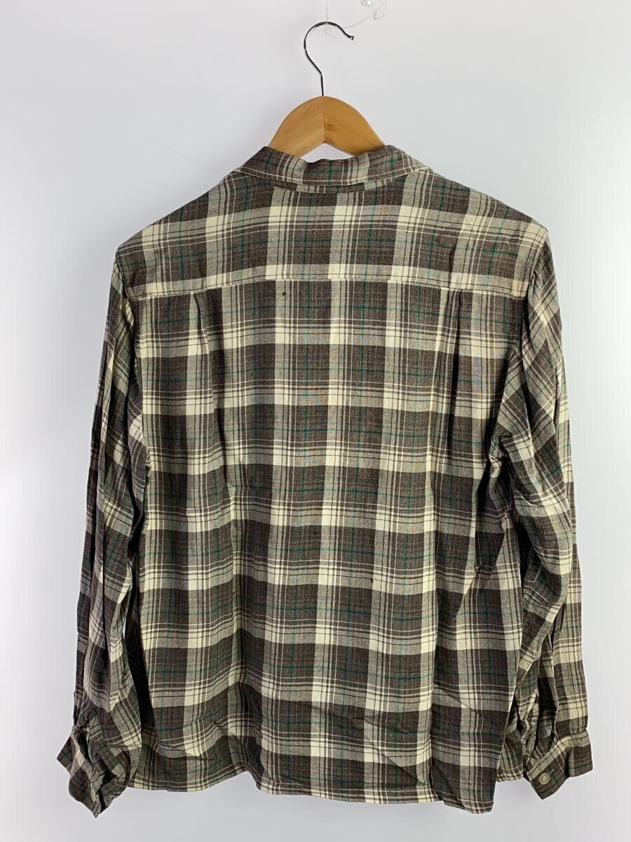 Other brands long sleeve shirt 60S open collar M rayon Gray Other brands long sleeve shirt 60S open collar M rayon Gray