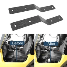 Driver Side Seat Adapter Bracket Fit for Jeep Wrangler TJ 97-06 2 DR Steel Black