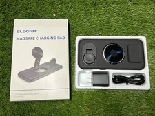 Open Box ELEGRP MAGSAFE Charging Pad 3-in-1 Magnetic Wireless Charging Station