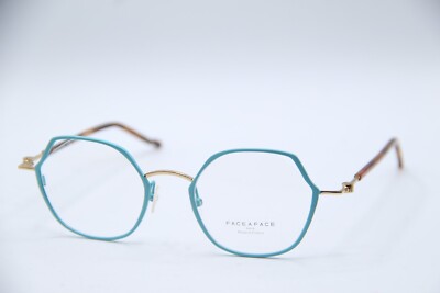 NEW FACE A FACE TWIST 2 9004M BO BABY BLUE TORT AUTHENTIC EYEGLASSES 47-21