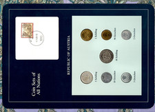 Coin Sets of All Nations Austria 1962-1994 UNC 5 Schilling 1962 Silver 1.9.89