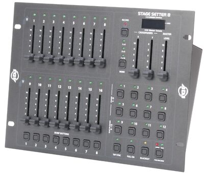 STAGE SETTER 8 ライティングコントローラー ADJ Stage Setter 8 DMX Controller From ECS - 16 Channels For