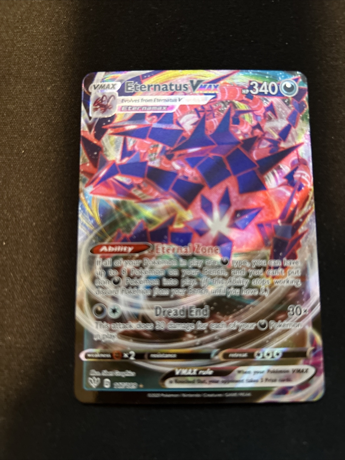 Eternatus VMAX 117/189 Darkness Ablaze NM/M
