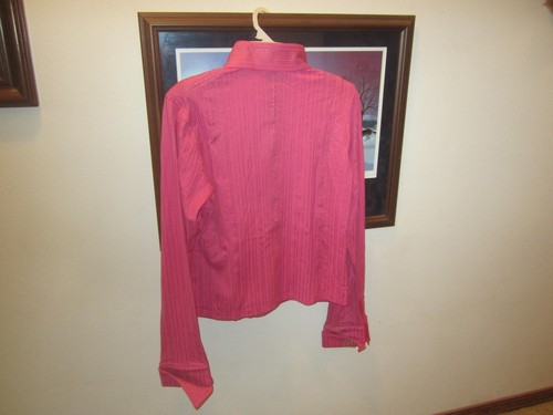 Camicia da spettacolo NUOVA TUFF RIDER ROSA, grande, reining show HOBBY HORSE - Foto 8 di 10