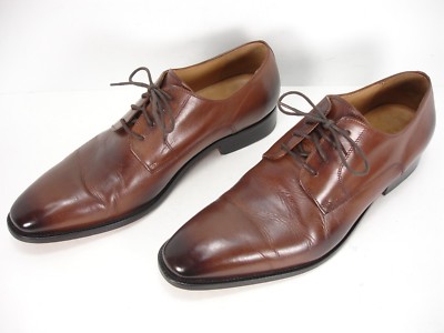 3DM LIFESTYLE PLAIN DERBY BROWN LEATHER OXFORD DRESS SHOES MEN  UK 11 US 12 12.5