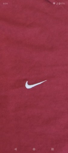 Vintage Red Nike Men's T-Shirt Size 3XL XXXL Mini Swoosh Check Y2k Gray Tag - Picture 9 of 9